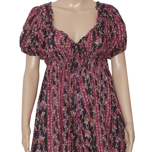 Free People Nuisette Moon Dance Mini Dress Intimately Printed S - Picture 3 of 6